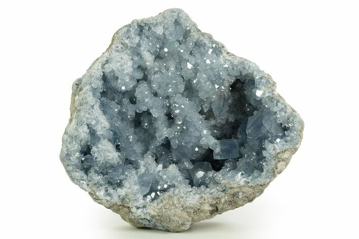 Sparkly, SKy-Blue Celestine (Celestite) Geode - Madagascar #344718